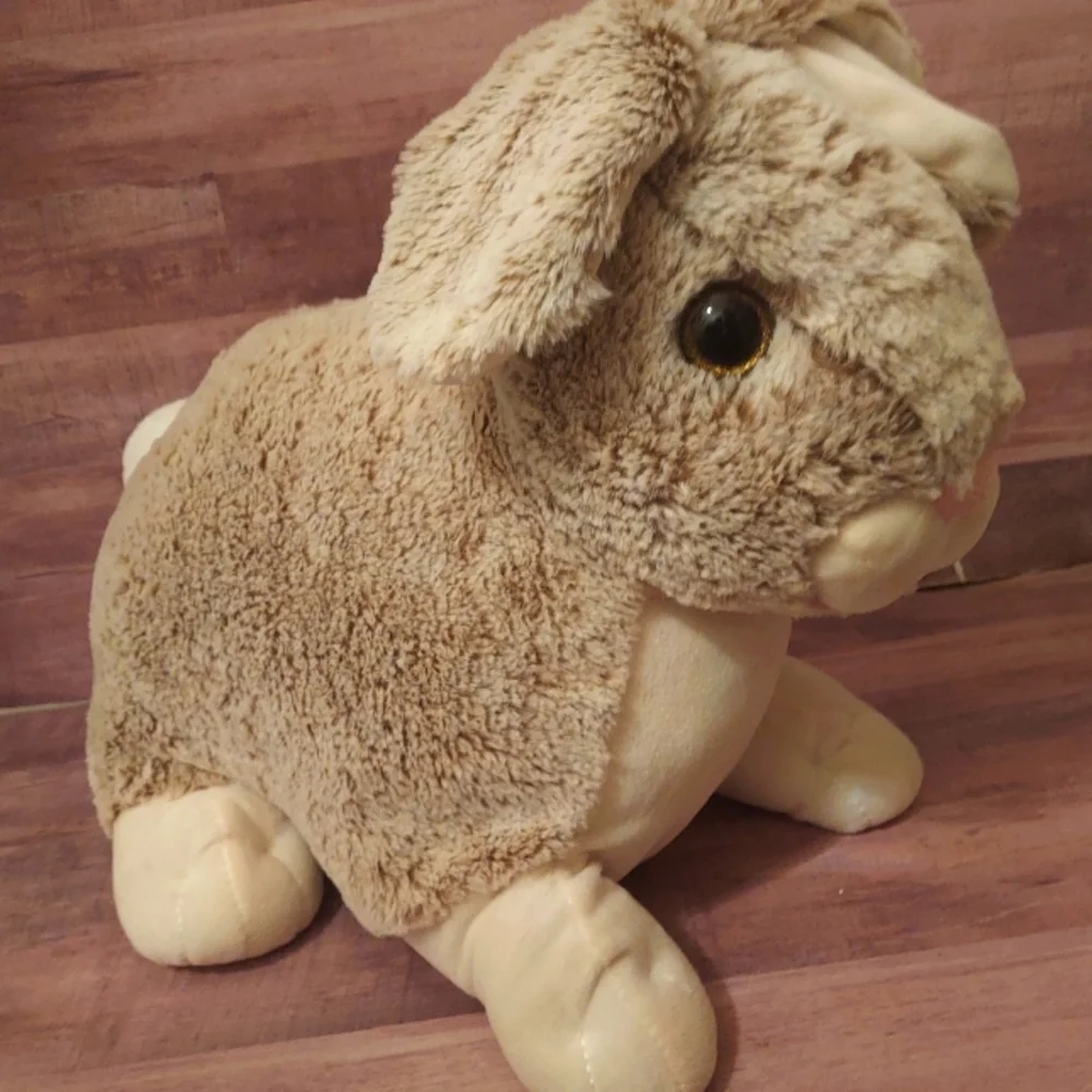 HUGE! Cute & Soft Gray Grey Plush Easter Bunny Stuffed Animal Toy Easter Holiday - Picture 6 of 12